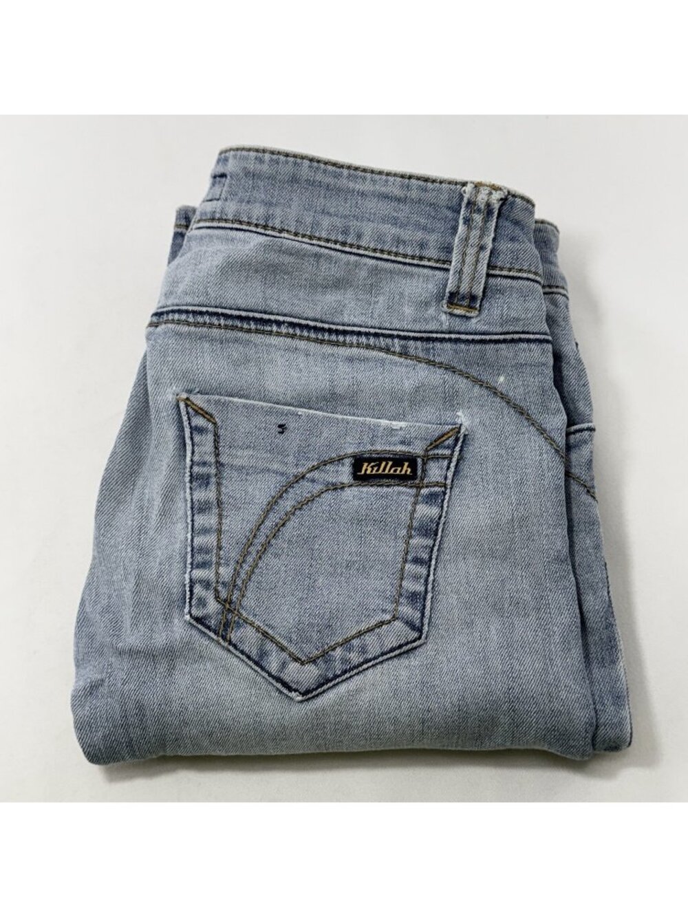 Killah Marylin Skinny Jeans Women Size 25 Rag Flake Distressed Embroidered Retro